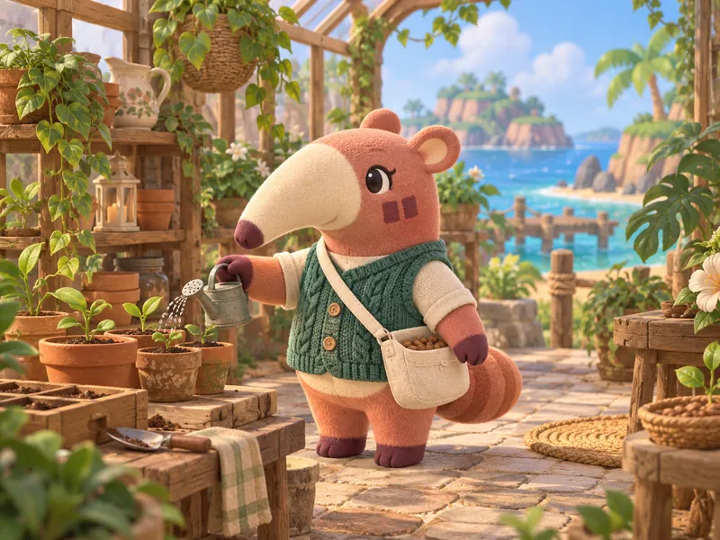 Terracotta Thimble, a anteater OC idea