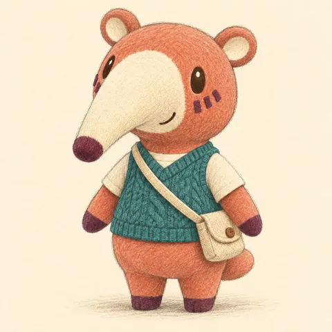 Terracotta Thimble in Sketch style