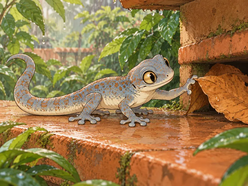 Mica Rainmender, Feral gecko OC example