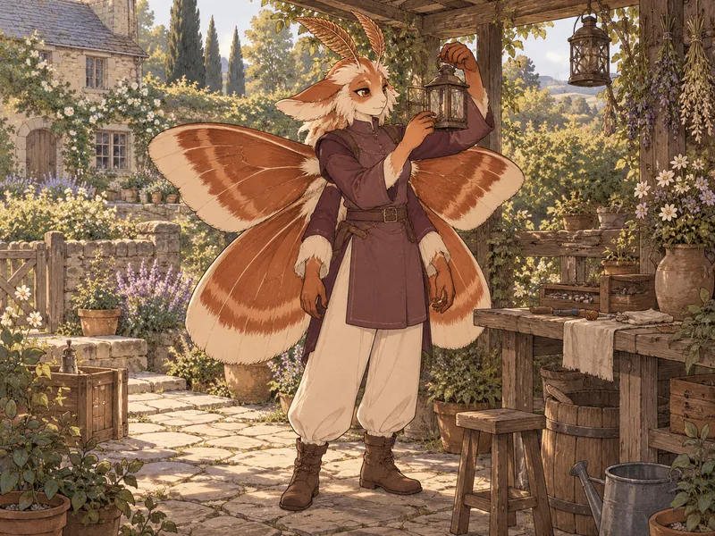 Sorrel Glasswing, Moth-inspired OC example
