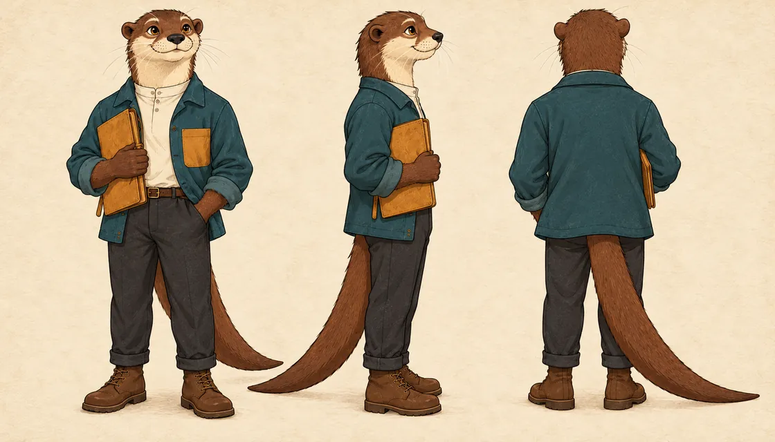 Sedge Mapbinder reference sheet with front, side and back views