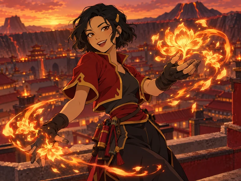Saruul, a firebender OC idea