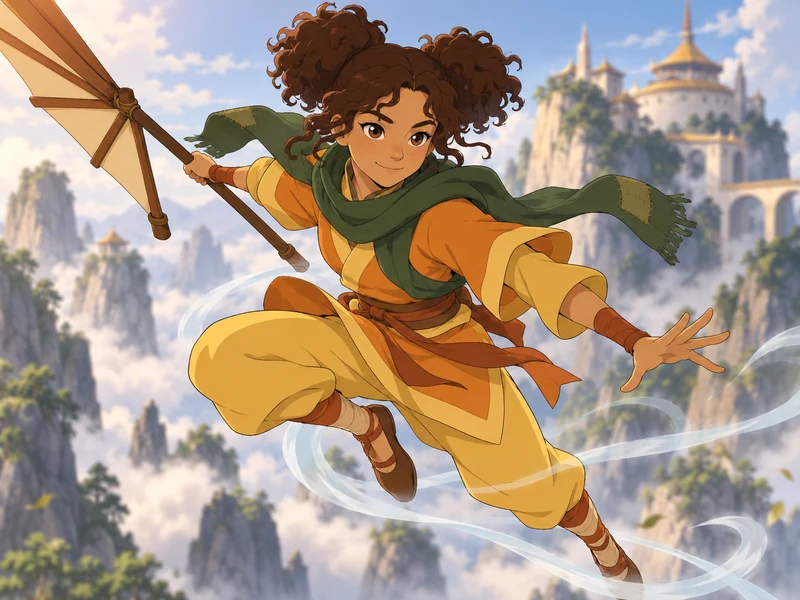 Wenhui, a new airbender OC idea
