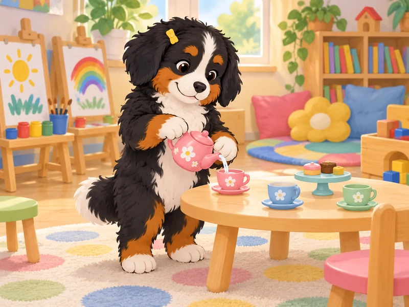 Dot Bernese, a bernese kid OC idea