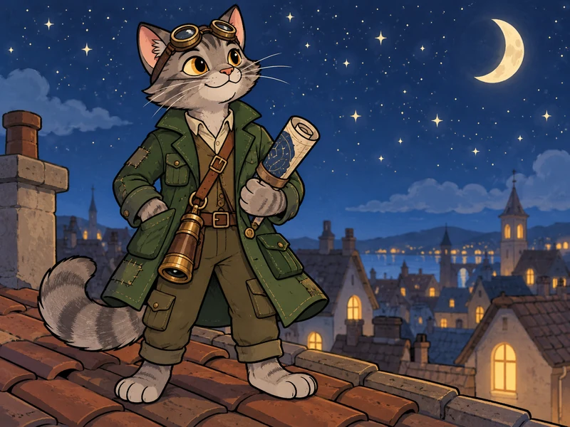 Pennywhistle, Anthro cat OC example