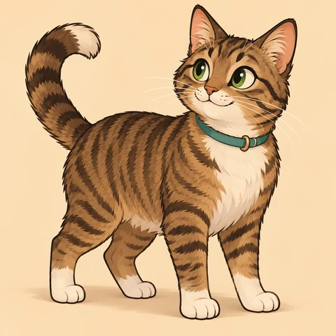 House cat example