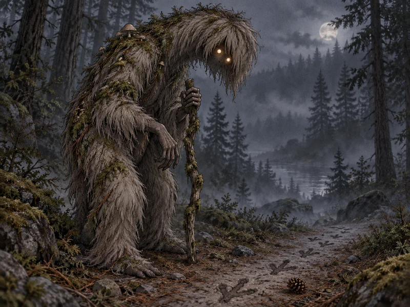 Whistlemoss, a forest cryptid OC idea