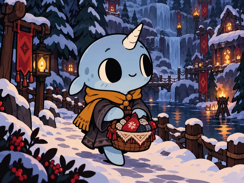 Yarno, a narwhal OC idea