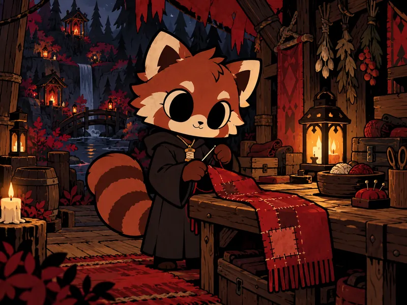 Thorna, a red panda OC idea