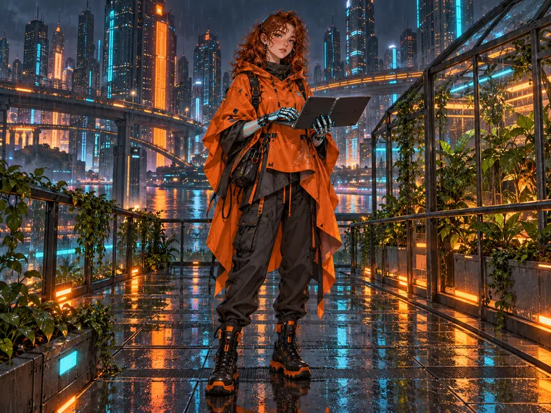 Mira Cindervale, Rooftop hacker OC example