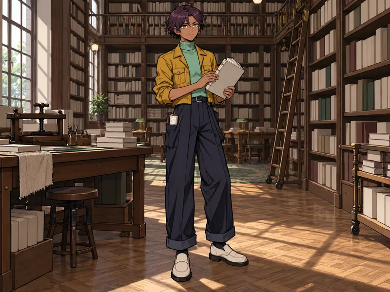 Iori Numatake, a bookbinder OC idea