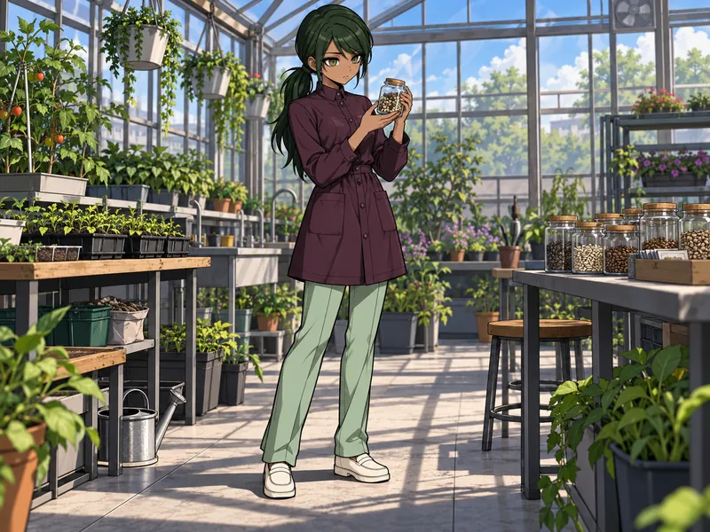 Kaho Tsukinobe, a seed archivist OC idea