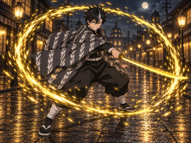 Jin Kazehaya, a thunder slayer OC idea
