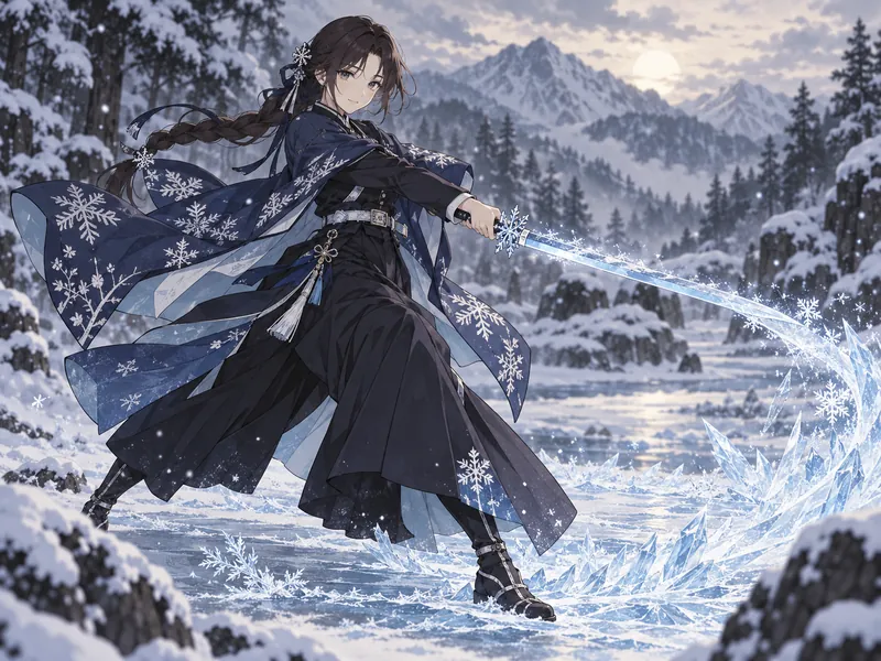 Tsubaki Hoshikawa, a snow hashira OC idea