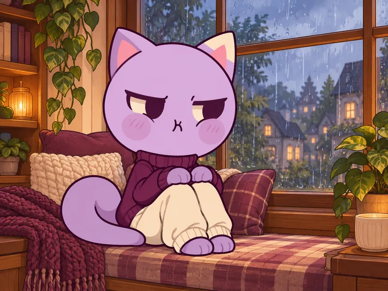 Lilac Hushpuff, a pout OC idea