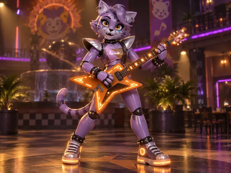 Riff, Glamrock cat OC example