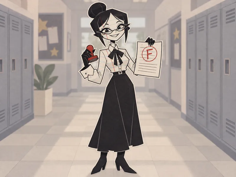 Miss Margin, Strict teacher OC example