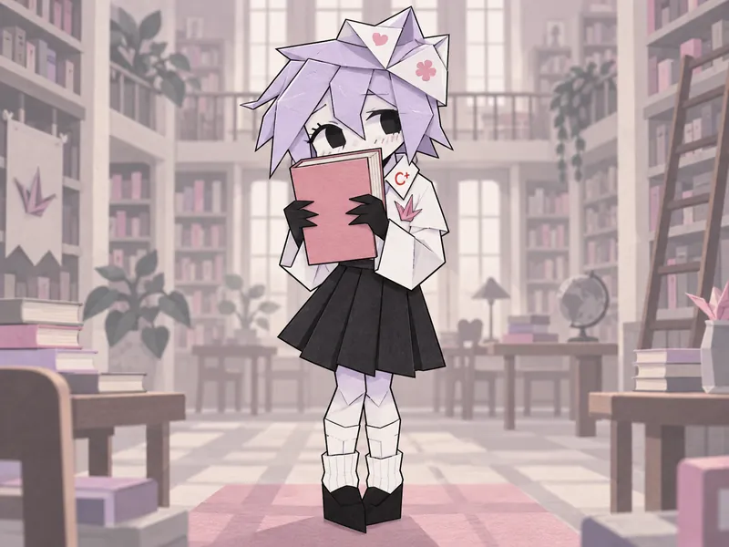 Pleats, Origami kid OC example