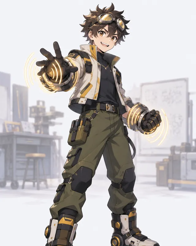 Decibel: A support-course inventor with gravity boots and a quirk that stores sound as light