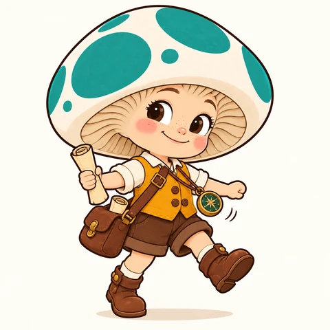 Tilly Brightcap in Chibi style
