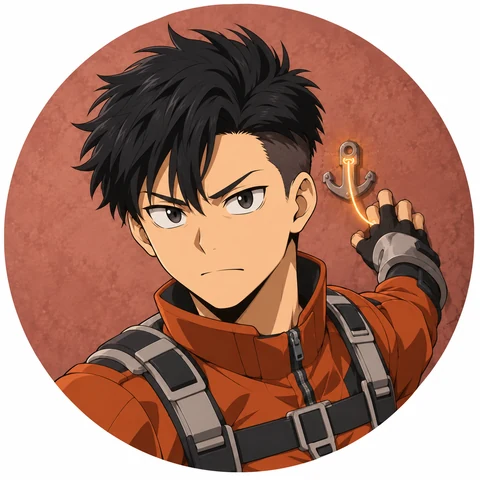 Daichi Hosokawa, an original My Hero Academia OC with the Anchor Point quirk