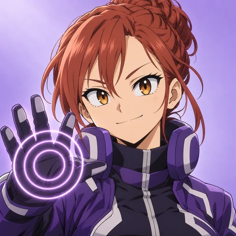 Mika Hanabusa, an original My Hero Academia OC with the Echo Lock quirk