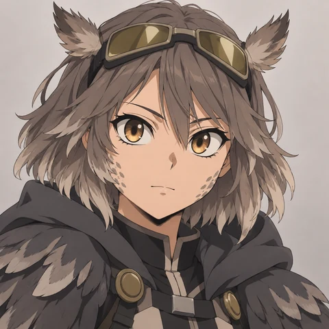 Sachi Moriyama, an original My Hero Academia OC with the Owl Hours quirk