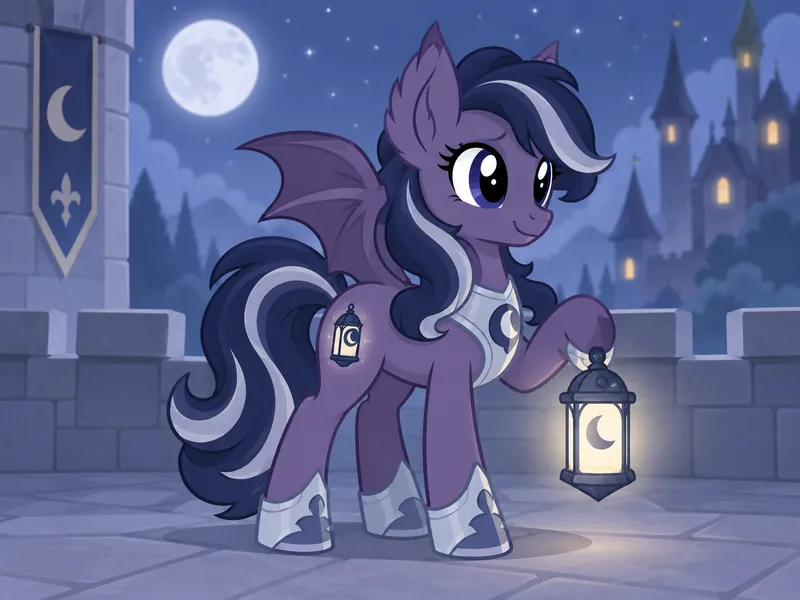 Velvet Lantern, Bat pony OC example