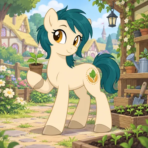 Amber Seedling, original character illustration