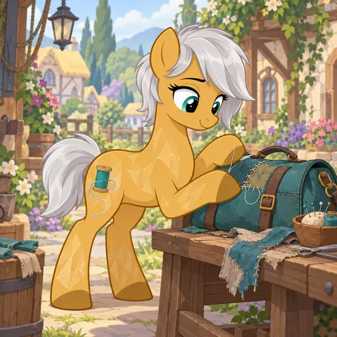 Ochre Bobbin, original character illustration