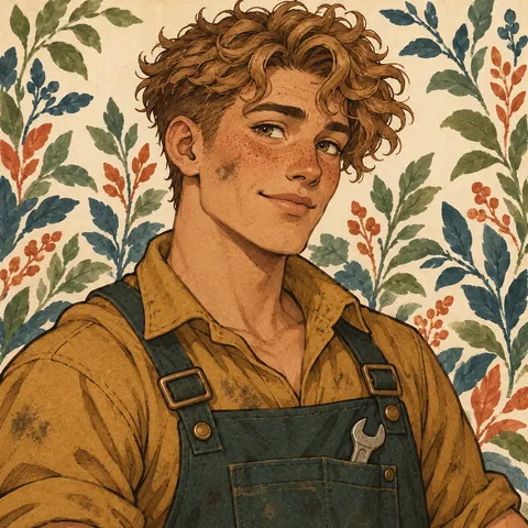 Rowan Ashford, modern everyday original character portrait