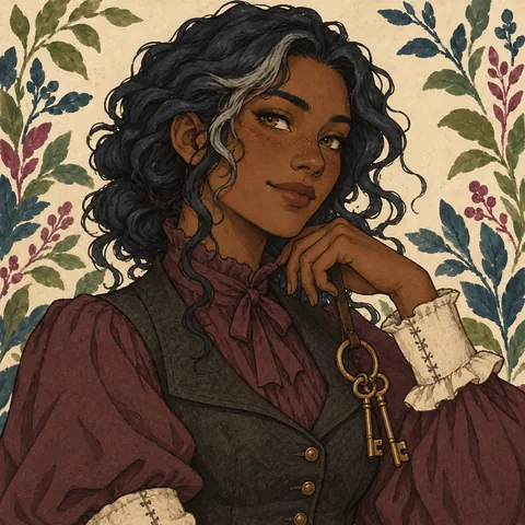 Velessa Candleveil, gothic or villain original character portrait