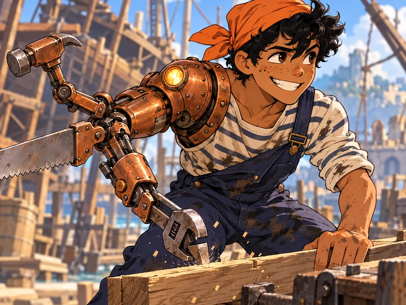 Patchwork Tobin, Cyborg pirate OC example