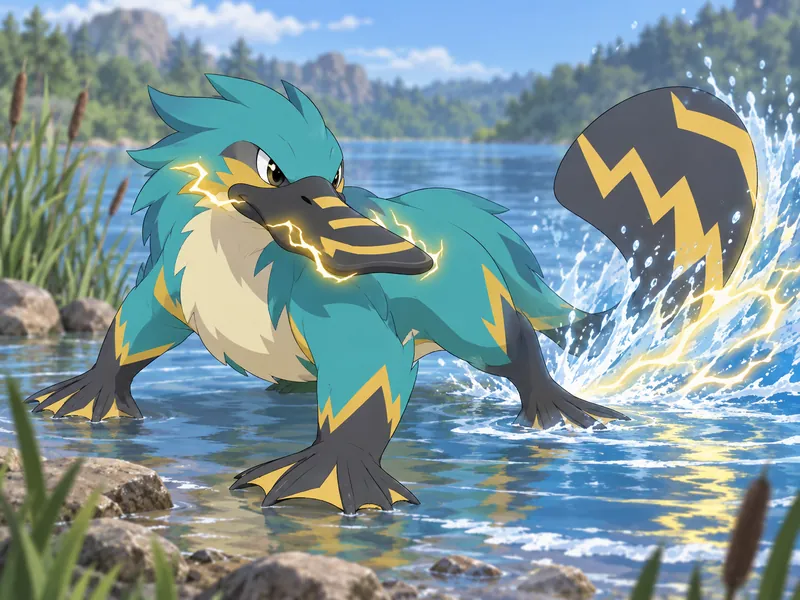 Voltypus, a water/electric OC idea