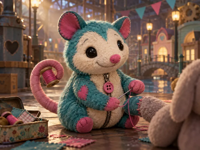 PatchyPossum, Critter plush OC example