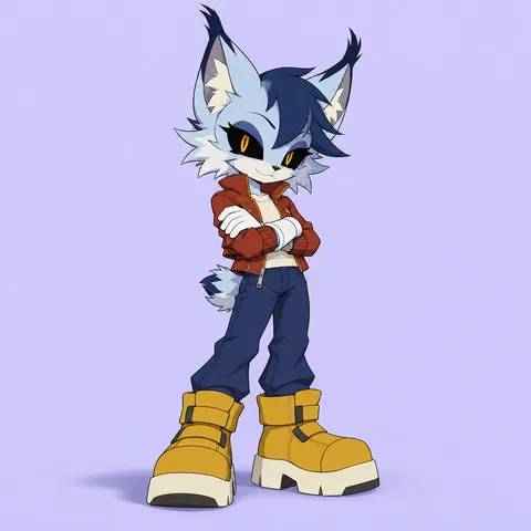 Start with an original Mobian silhouette example