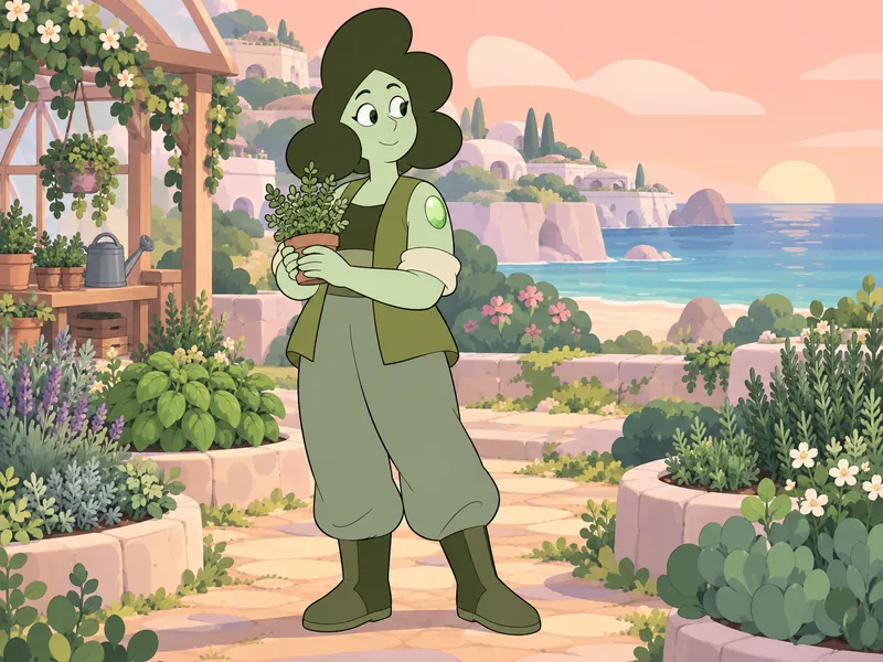 Prehnite, a gardener OC idea
