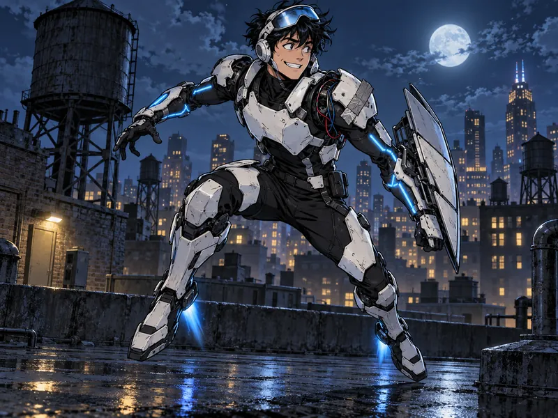 Beta Test, Armored hero OC example