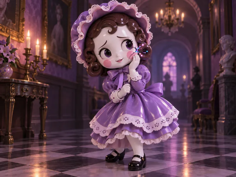 Bisque, Porcelain doll OC example