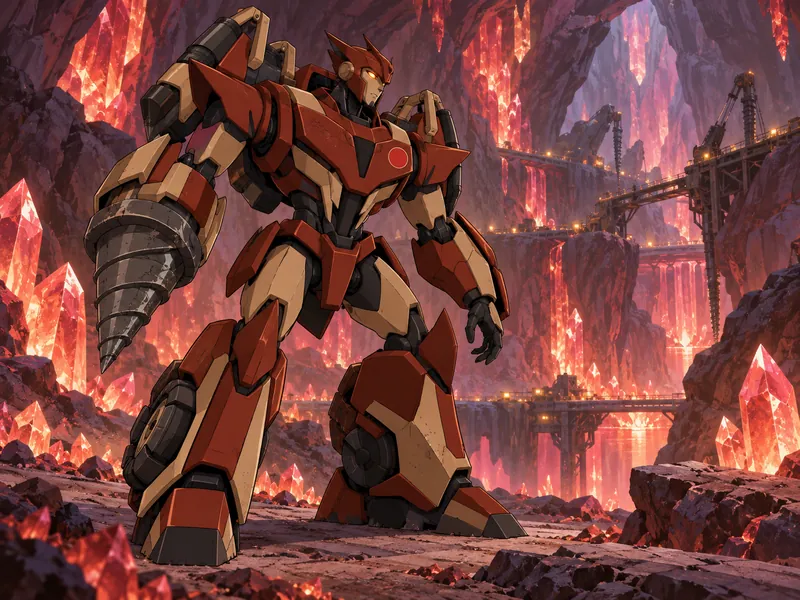Quartz Sable, a predacon miner OC idea