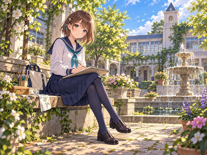 Naho Sugitani, a art club OC idea