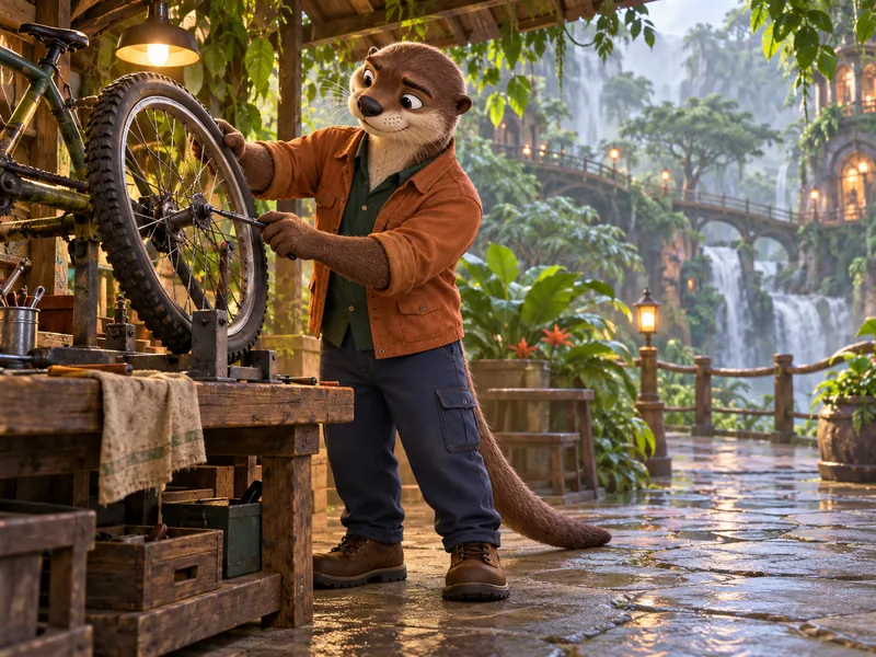 Bram Rillspoke, Otter repairer OC example